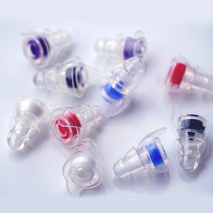 High-Fidelity Silicone Earplugs with Storage Case - Reusable Noise-Reducing Ear Plugs for Concerts, Musicians, Motorcycles, and Sound Sensitivity