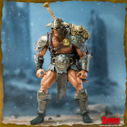 1/12 7-Inch Savage Crucible Action Figure — Harbinger Studios Wave 2 Jaeger Nashom Krieger Whoman Barbarian Anime Collectible Gift