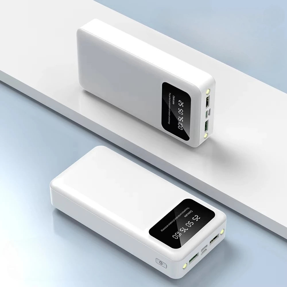 50000mAh Power Bank - Large Capacity Portable Battery Charger with LED Display USB Fast Charging for iPhone & Xiaomi