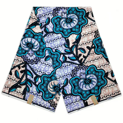100% Cotton African Ankara Wax Fabric - Soft Real Wax Print for Dresses