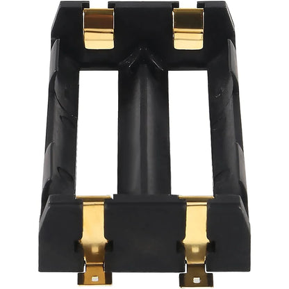 6PCS 18650 Battery Holder - 2-Slot Li-Ion Battery Clip Case with Copper Contacts Storage Box