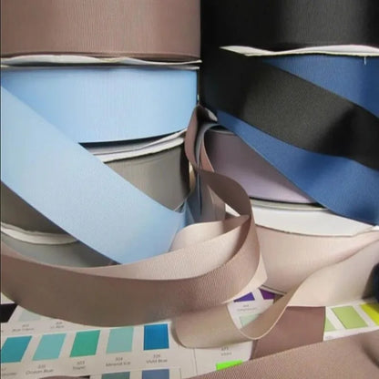 Solid Grosgrain Ribbon - 100 Yard Polyester Craft Ribbon in Multiple Width Sizes