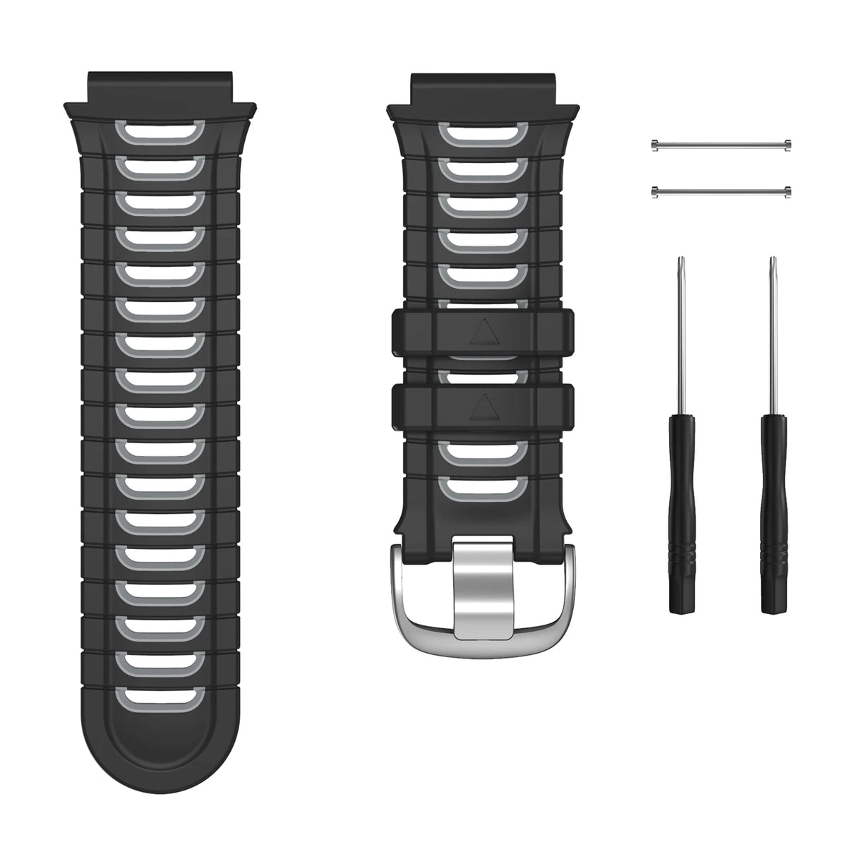 Garmin Forerunner 920XT Silicone Replacement Band - Soft Double-Color Rubber Sport Wrist Strap