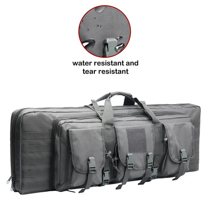 LQARMY Tactical Double Rifle Case – Molle Backpack Gun Holster for Hunting, Sniper & Airsoft (32/38/42/48 inch)