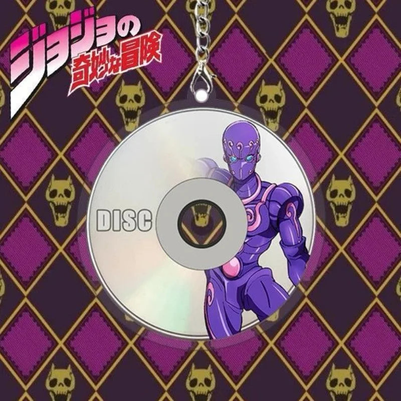 Anime Acrylic Keychain - JoJo Bizarre Adventure Cosplay Figure Charm for Bags, Desk Decor & Holiday Gift