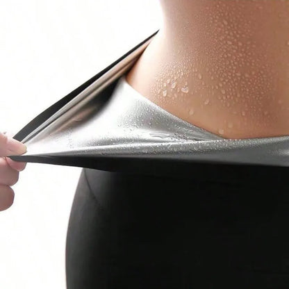 Women’s Sauna Sweat Pants – Thermal Fat Burning Leggings Waist Slimming Body Shaper Fitness Stretch Control Shorts