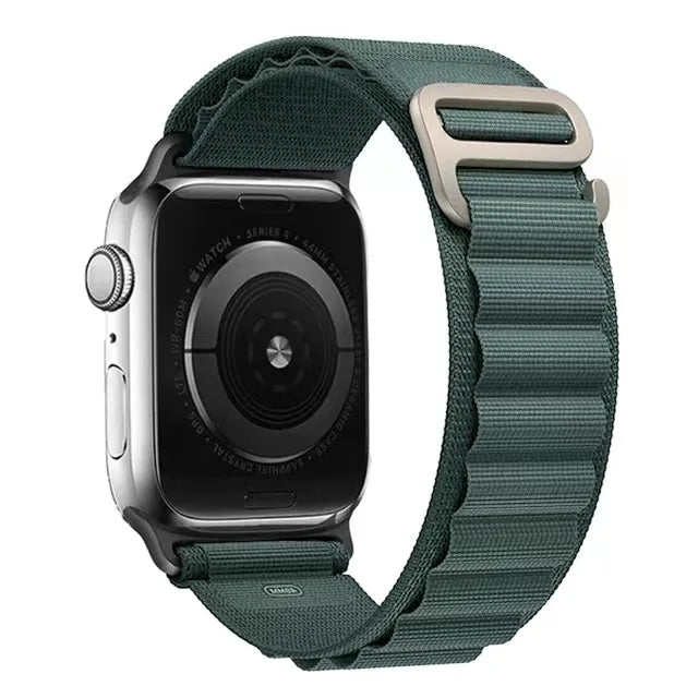 Alpine Loop Nylon Sport Strap for iWatch — Compatible with Series 4–10, 42/46/49mm Bands