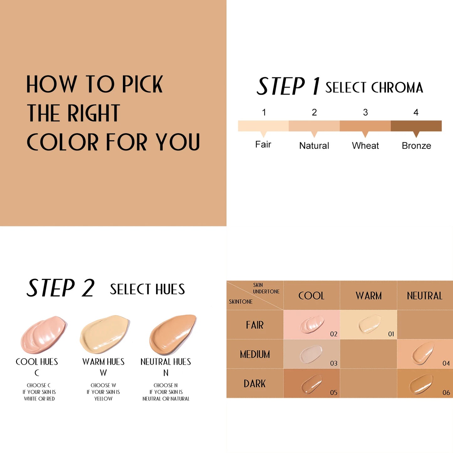 30ml Matte Liquid Foundation Cream – Long-Wear, Oil-Control, Full Coverage Waterproof Concealer for Wheat Tone Makeup