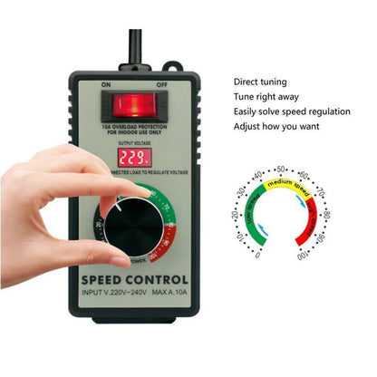 Angle Grinder Speed Controller Switch for Hand Drill & Polishing Fan - Stepless Motor Speed Control for Industrial Automation