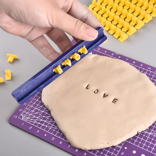 Alphabet Number Letter Biscuits Mold - Pottery Press Stamp for DIY Printing and Embossing, Cookie Cutter and Cake Tool