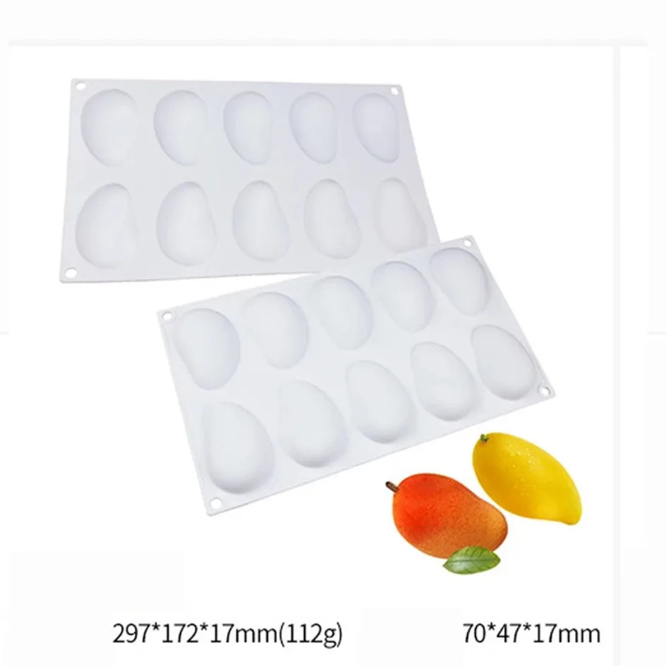 Fruit Series Silicone Cake Mold — Mango & Pear Shapes for Mousse, Dessert Baking, Non-Stick & Easy-Clean French Cake Decoration