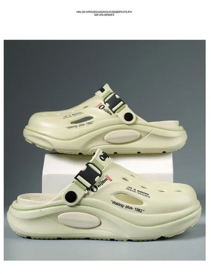 Classic Summer Men’s Clogs – Breathable EVA Garden Shoes, Outdoor Beach Slides & Home Sandals