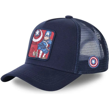 Marvel Superhero Baseball Cap – Spider-Man, Iron Man, Hulk, Captain America, Venom & Rocket Raccoon Anime Sports Leisure Hat