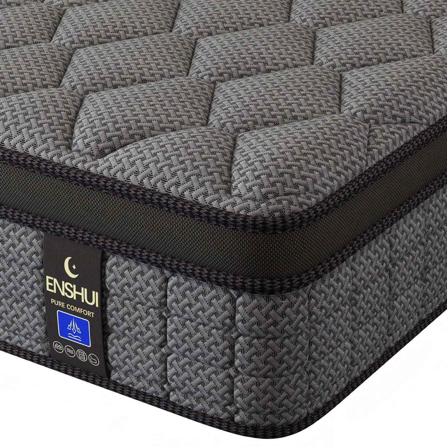 12-14 Inch Memory Foam Hybrid Mattress - Medium Firm Pocket Spring Bed Mattress with Pressure Relief & Cool Sleep for Twin, Full, Queen & King Beds
