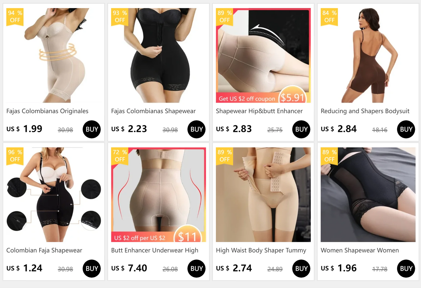Women’s High Waist Shapewear Shorts – Tummy Control Body Shaper with Slimming Spandex Compression