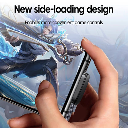 100W USB-C Fast Charging Cable - 90° Elbow PD Data & Gaming Cable for Samsung, Huawei, POCO & Realme