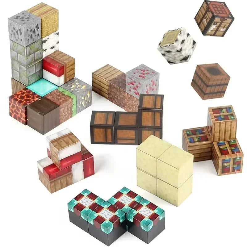 2025 DIY Magnetic Building Blocks – 10-300pcs Mini Puzzle Set for Kids Birthday Gifts