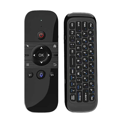 Wireless Air Voice Mouse 2-in-1 – 2.4G Bluetooth Mini Keyboard with Rechargeable Remote, IR Learning for Smart TV & Android TV Box