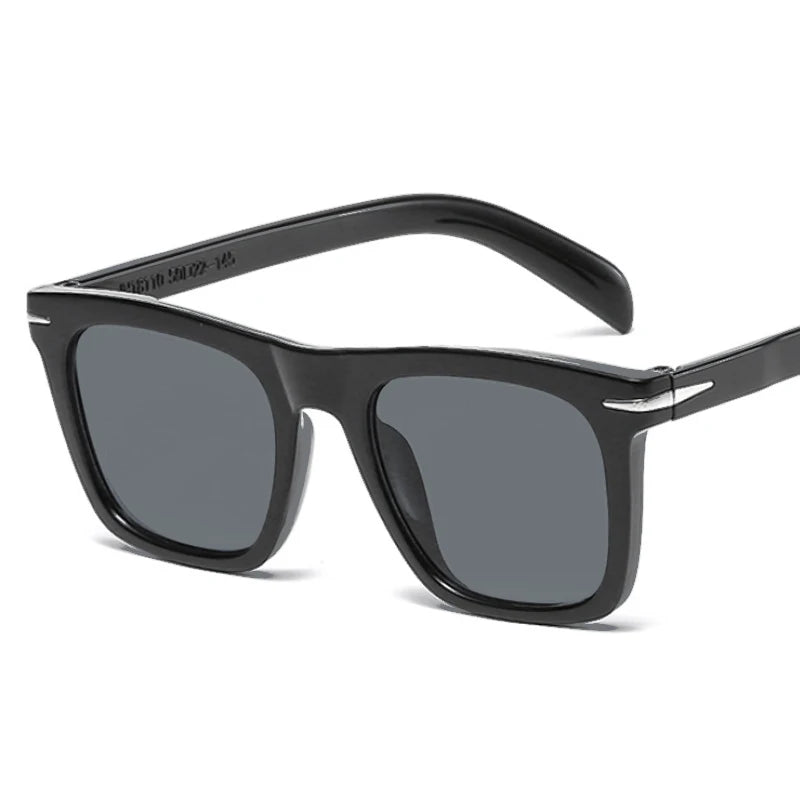 Vintage Square Sunglasses for Men – Classic Retro Gradient Designer Shades