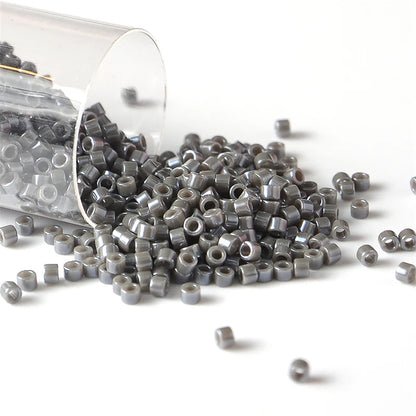 Miyuki Delica 11/0 Seed Beads - Glazed Luster Glass Beads for DIY Jewelry Making