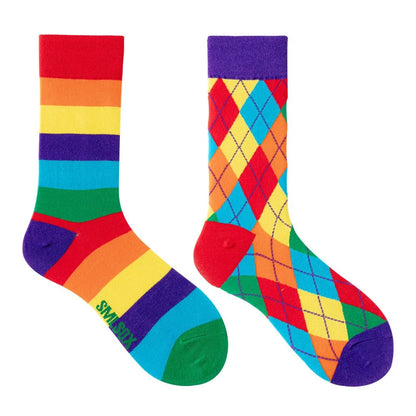 Unisex AB Tide Animal Cotton Socks – Colorful Cat, Dog, Koala, Cow Crew Socks for Men & Women, Four Seasons Gift