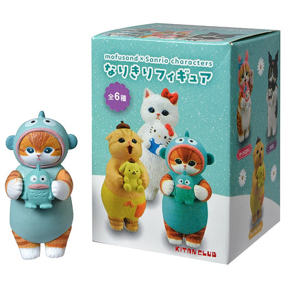 Mofusand Shark Cat Mini Figures - Cute Blind Box Animal Anime Ornaments for Kids and Collectible Gifts
