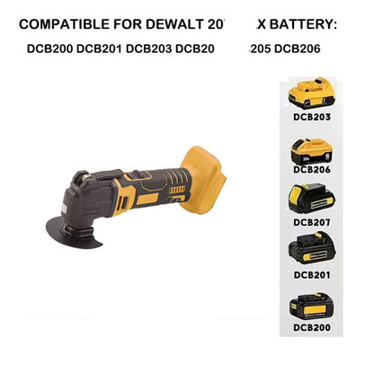 Electric Oscillating Multi-Function Tool – Woodworking Trimmer & Shovel, Compatible with Makita/Dewalt 18V