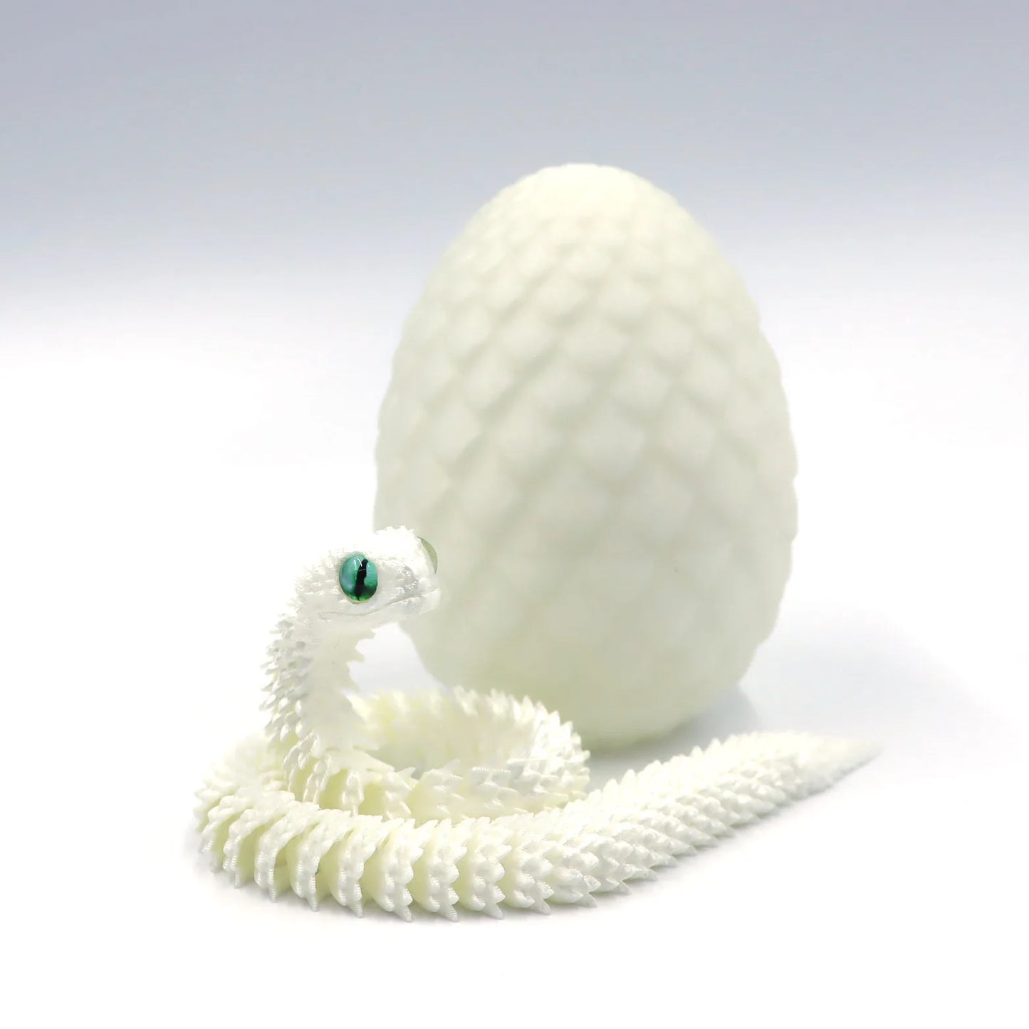 3D Printed Snake Egg Toys – Rotating Articulating Desktop Decorations & Anime-Inspired Home Decor Figures