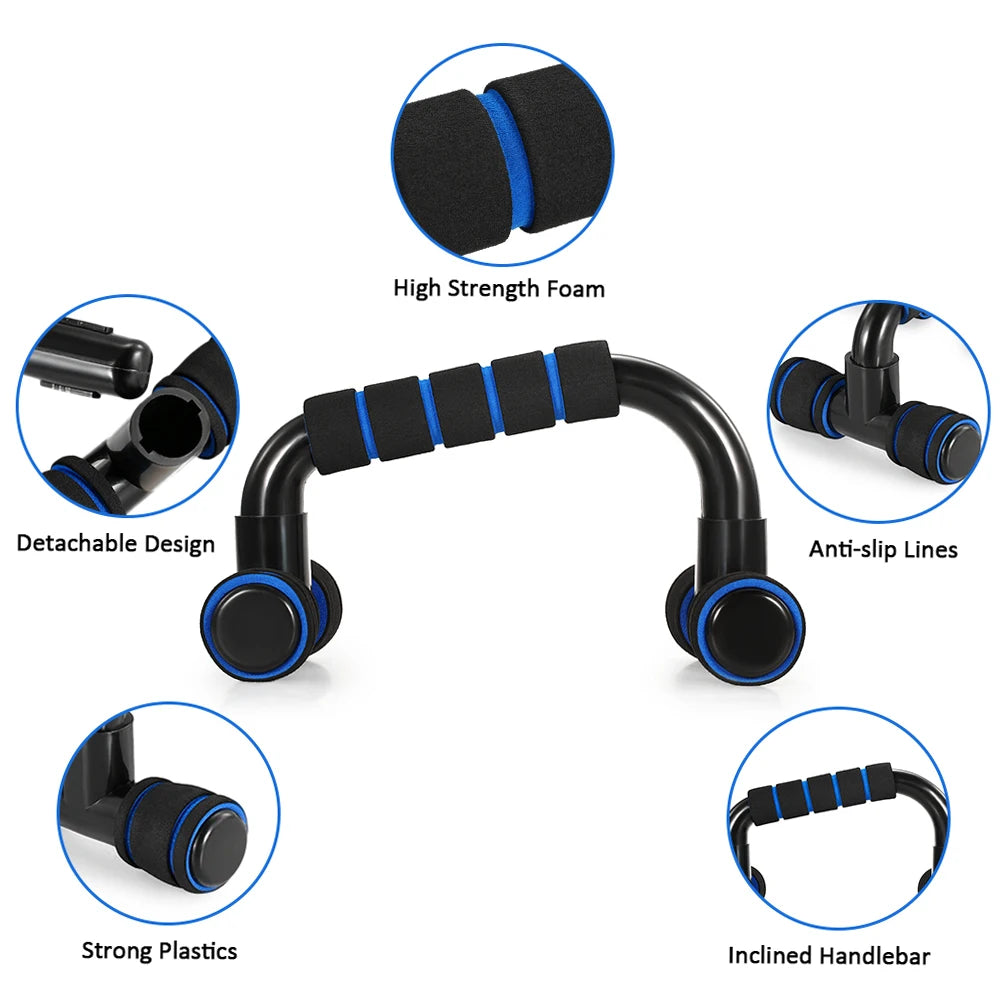 Healthy Abdominal Wheel 5-in-1 Fitness Set — Indoor Push-Up Stand & Multifunctional Home Exercise Equipment