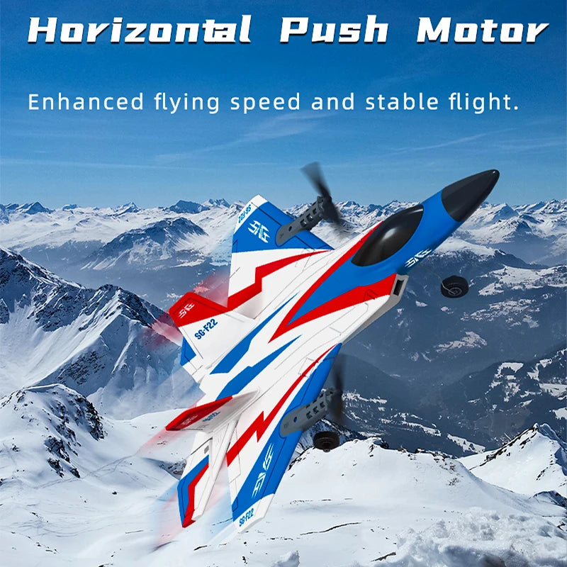 F22 RC Foam Plane – 4-Channel 6G Auto Stabilization with 4K Camera Remote Control Toy