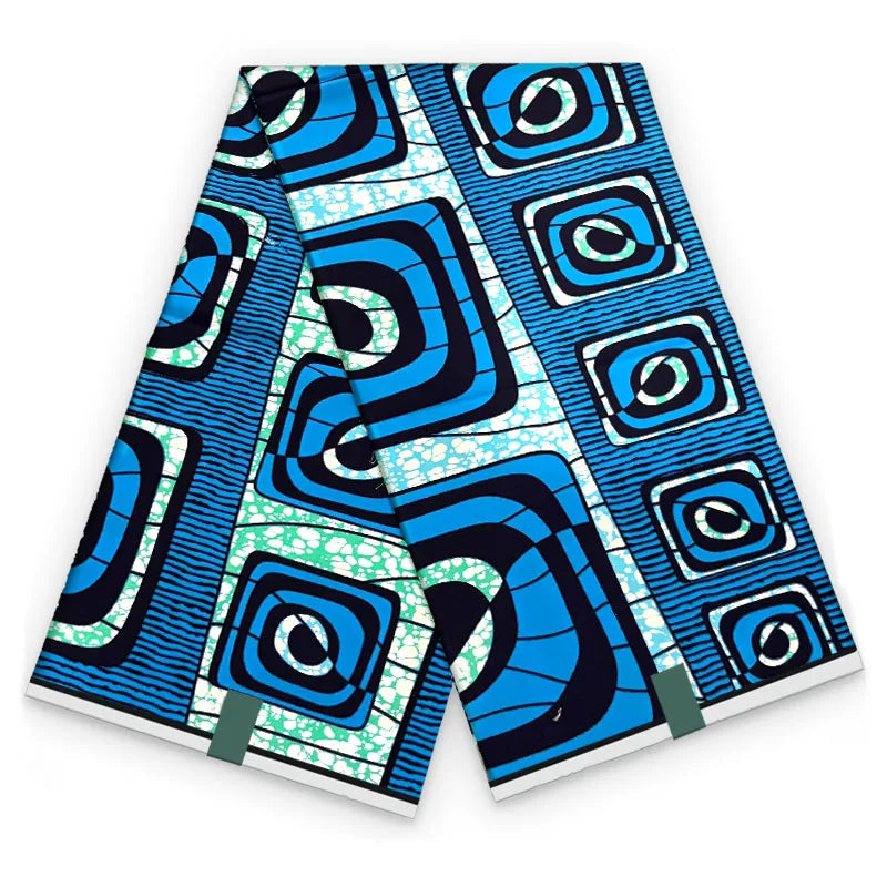 2026 African Ankara Wax Print Fabric - 100% Cotton Soft High Quality Original Real Wax Fabric for Party Dresses HH101