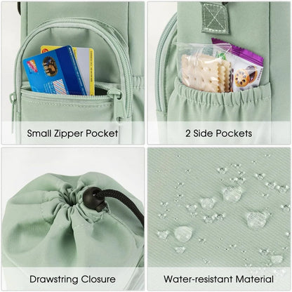 Portable Water Bottle Bag — Adjustable Strap Insulated Thermal Mug Carrier with Phone Pocket for Outdoor Sports & Travel