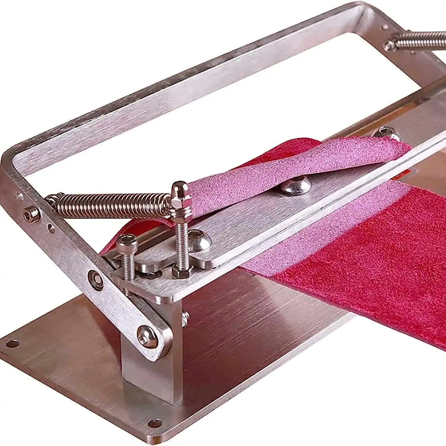 200mm Manual Leather Skiving Machine – Belt Strip Splitter & Thinning Tool for Cowhide DIY Craft