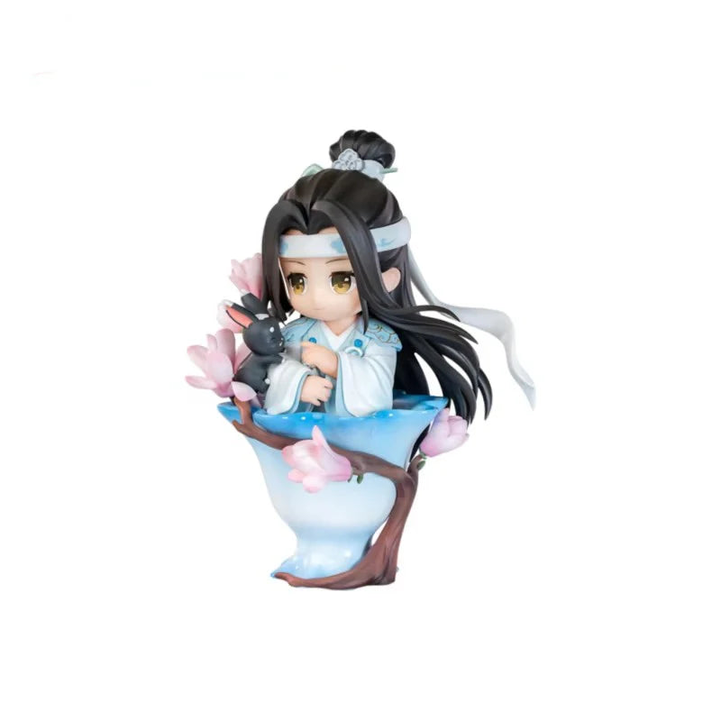 Mo Daozu Stone Porcelain Flower Rhyme Blind Box – Cute Anime Character Collectible Toy Gift for Wei Wuxian & Lan Fans