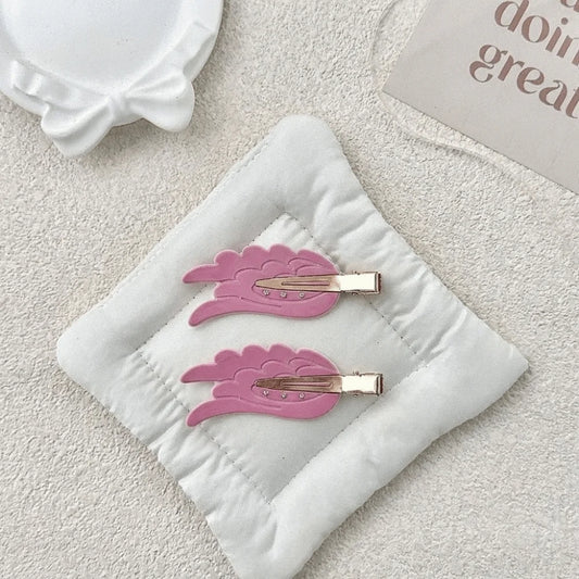 Crystal Rhinestone Hair Clips -  Acetate Wing Hairpins for Women Girls Cosplay and Fashion Accessories