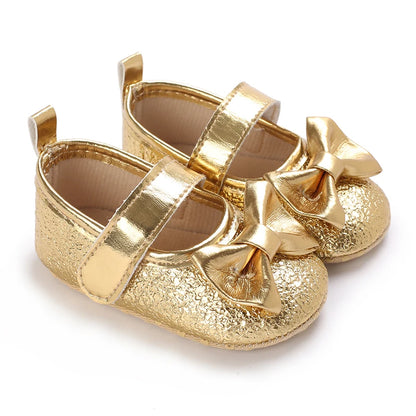 Infant Princess Pre-Walker Shoes - Bowknot Soft Sole Sandals for Baby Girls 0–1 Year