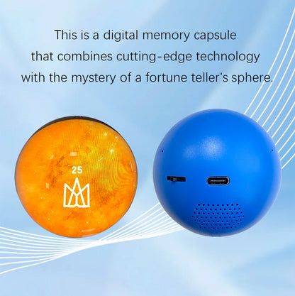 3D Crystal Ball Video Playback Screen – Customized Electronic Gift for Family & Friends, Birthday Present