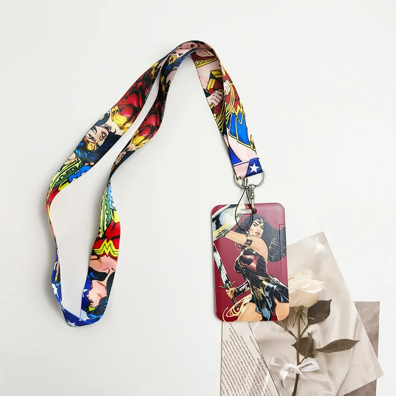 American Anime Movie Lanyard — Key Holder Neck Strap for ID Cards, Gym Keys, Badge, DIY Keychain Rope