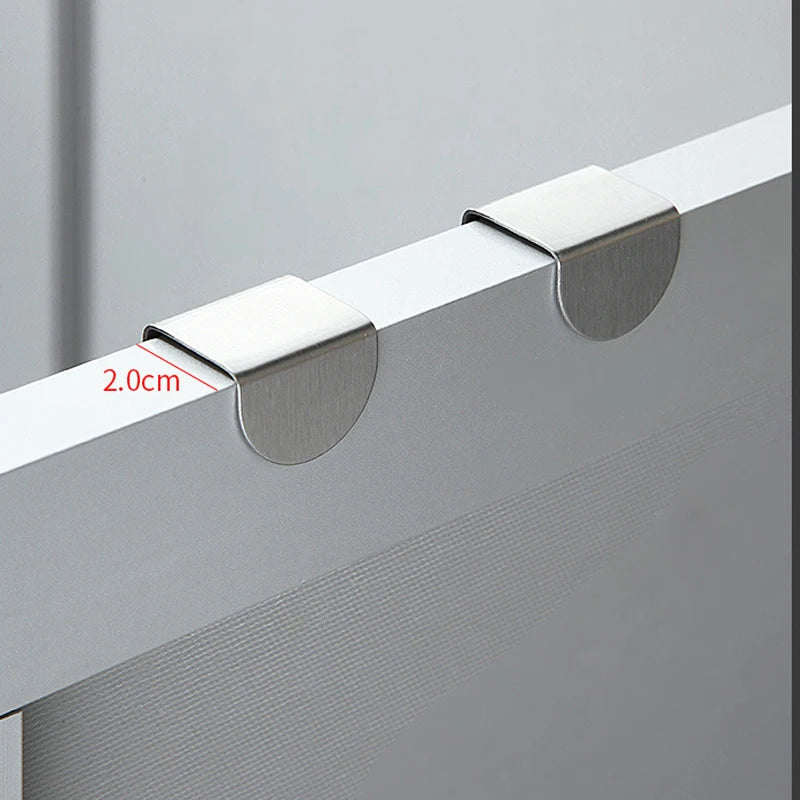 Hang with Ease: Z-Shaped Stainless Steel Door Hook – Your Stylish Organizer Tool for Bathroom Cabinets and Beyond