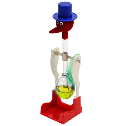 Creative Drinking Bird Liquid Motion Toy – Lucky Duck Bobbing Science Prank Desk Decoration Ornament & Gift for Home and Office