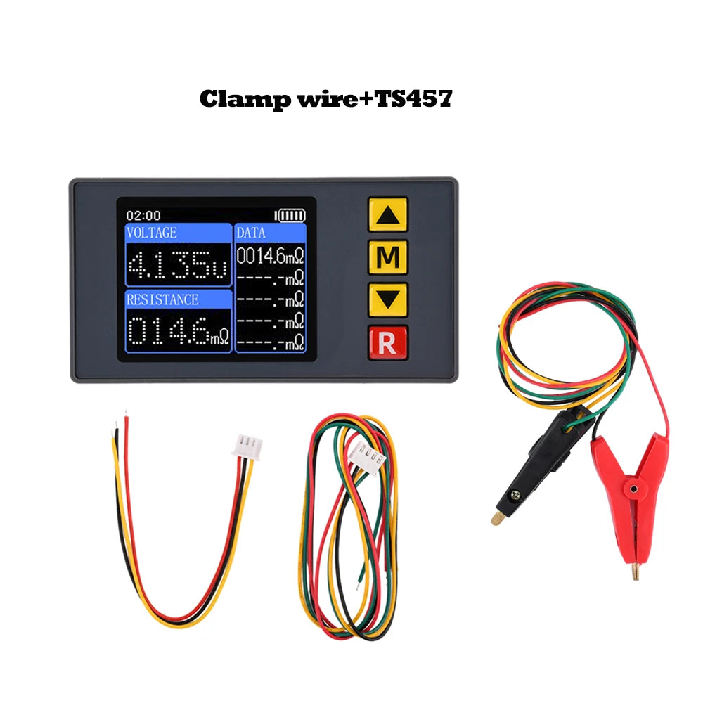 TS457/T459 High-Precision Lithium Battery Internal Resistance Tester – 18650 Battery Capacity & Quality Detector DC 5V Four-Line Meter