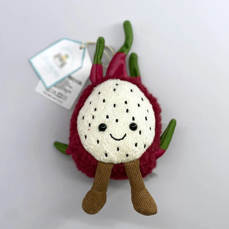 Cute Golf Ball Plush Keychain - Grape Jellyfish Hippo Elephant Bag Charm Mini Plush Toy Collection