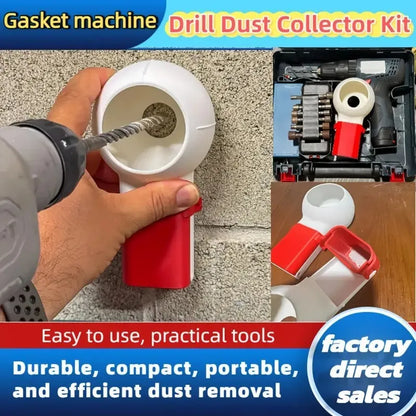 Rotating Nozzle Drill Dust Removal Box - Efficient Dust Collector for Decoration Workers & Home Use