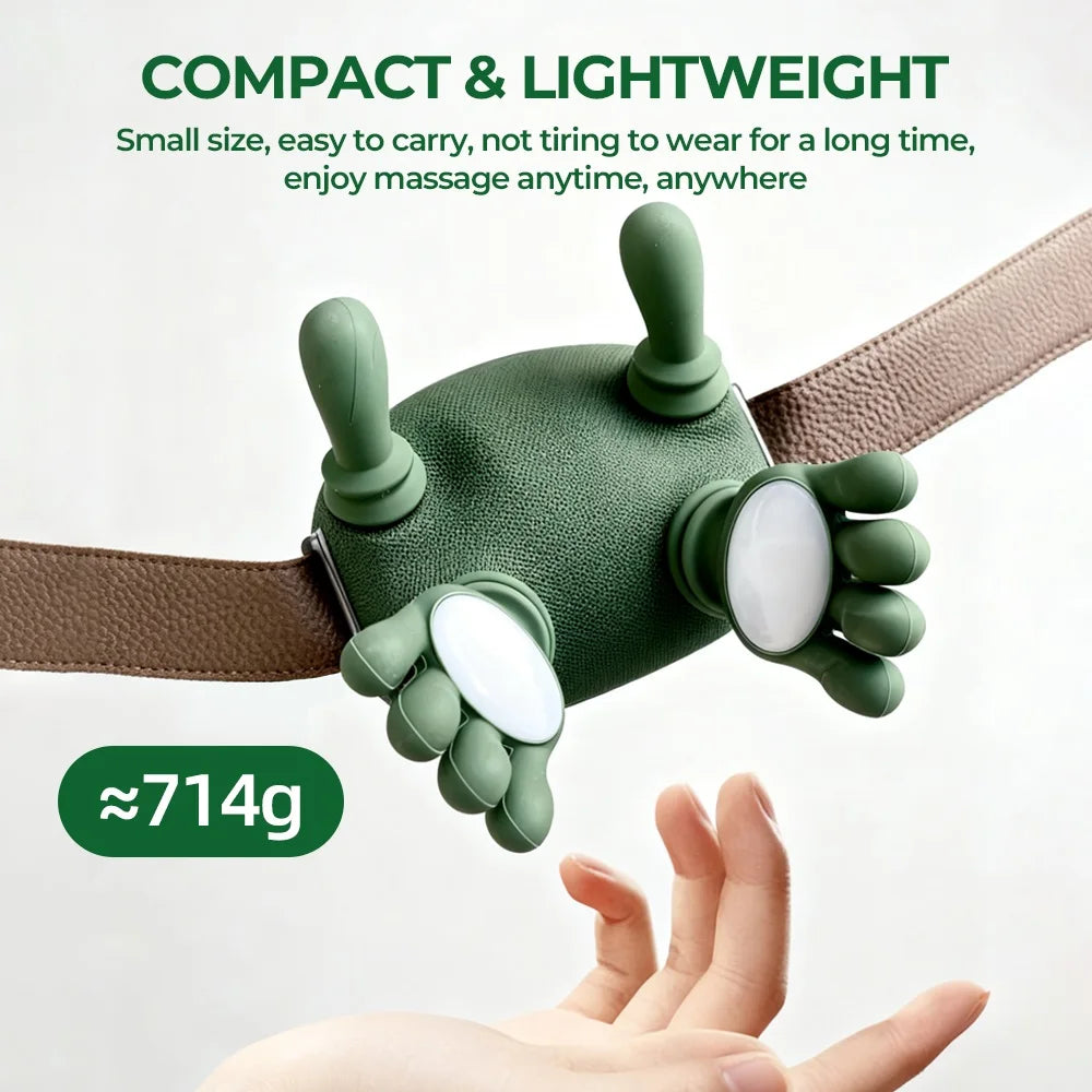 Bionic Finger Wireless Neck & Shoulder Massager — Brushless Motor Cervical Kneading Shawl