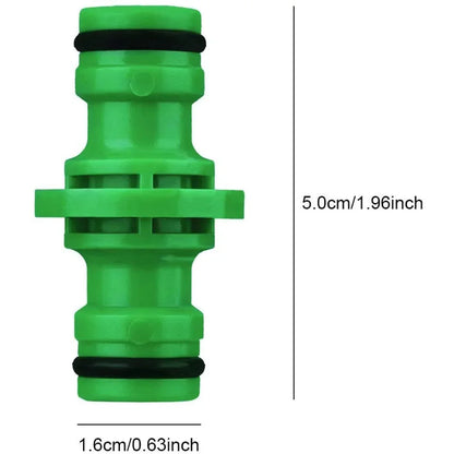 Garden Watering Hose Quick Connector Set – 1/2” ABS Double Male Coupling Adapter for Hose Pipe Extension