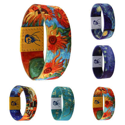 Van Gogh Art Bracelet - Stretch Wristband Jewelry for Women, Fashionable Bangles and Accessories (18cm)