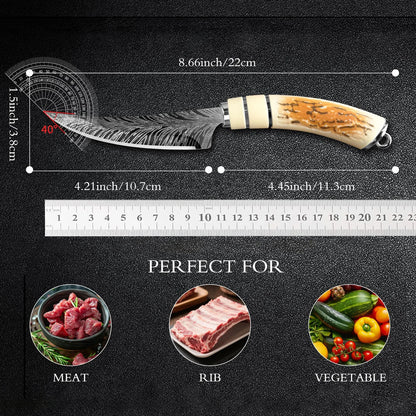 Professional Stainless Steel Kitchen Knives - Multi Functional Steak Cutting Boning & Fruit Knife Set