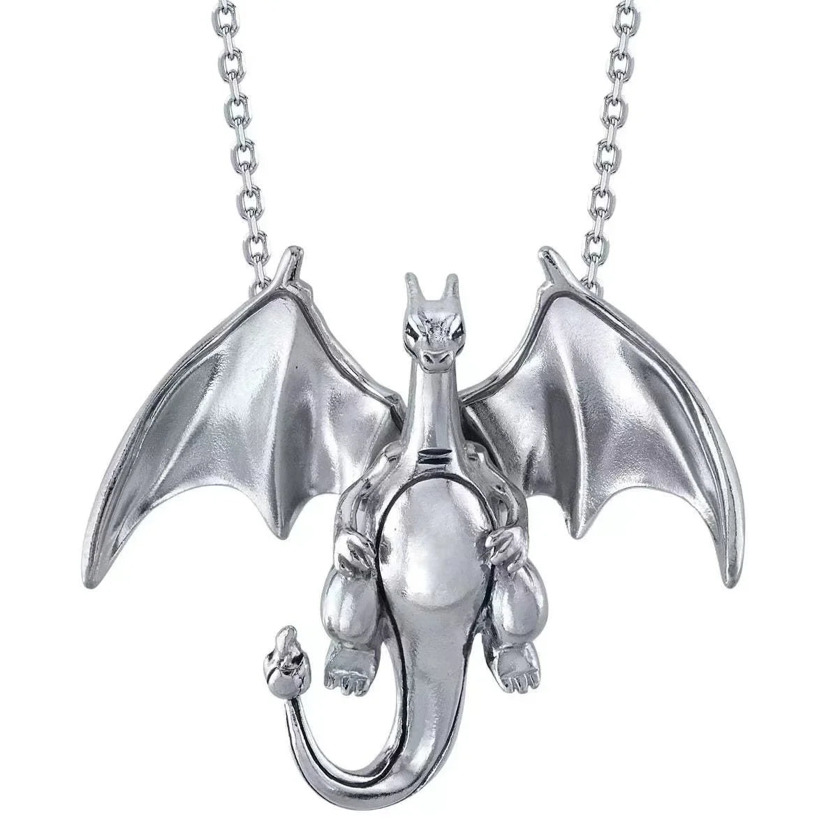 Pokemon Charizard Anime Pendant Necklace — Fashion Hip Hop Rock Punk Jewelry for Men & Women, Birthday Gift