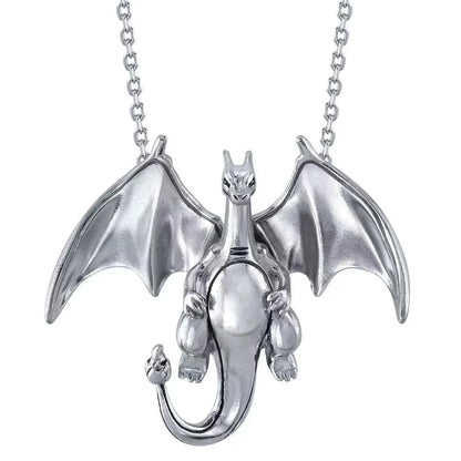 Pokemon Charizard Anime Pendant Necklace — Fashion Hip Hop Rock Punk Jewelry for Men & Women, Birthday Gift