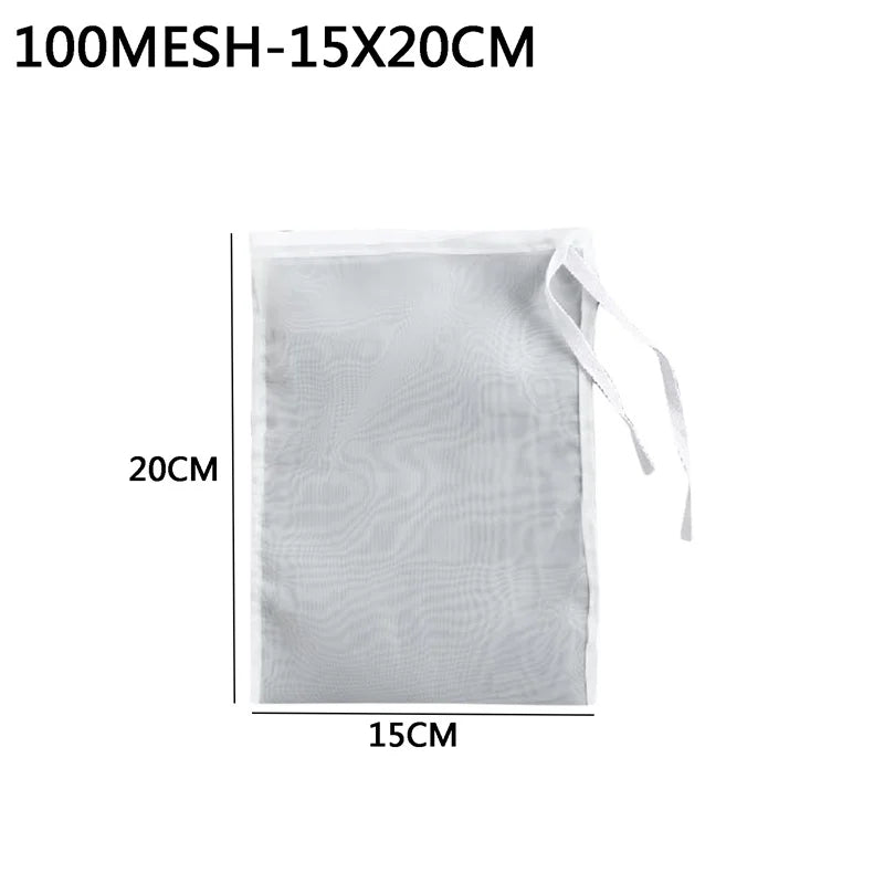 Nylon Filter Bags - Reusable Food Strainer Net for Tea, Milk, Cheese & Kitchen Use